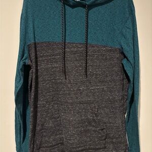 Urban Pipeline Teal and Gray Hoodie